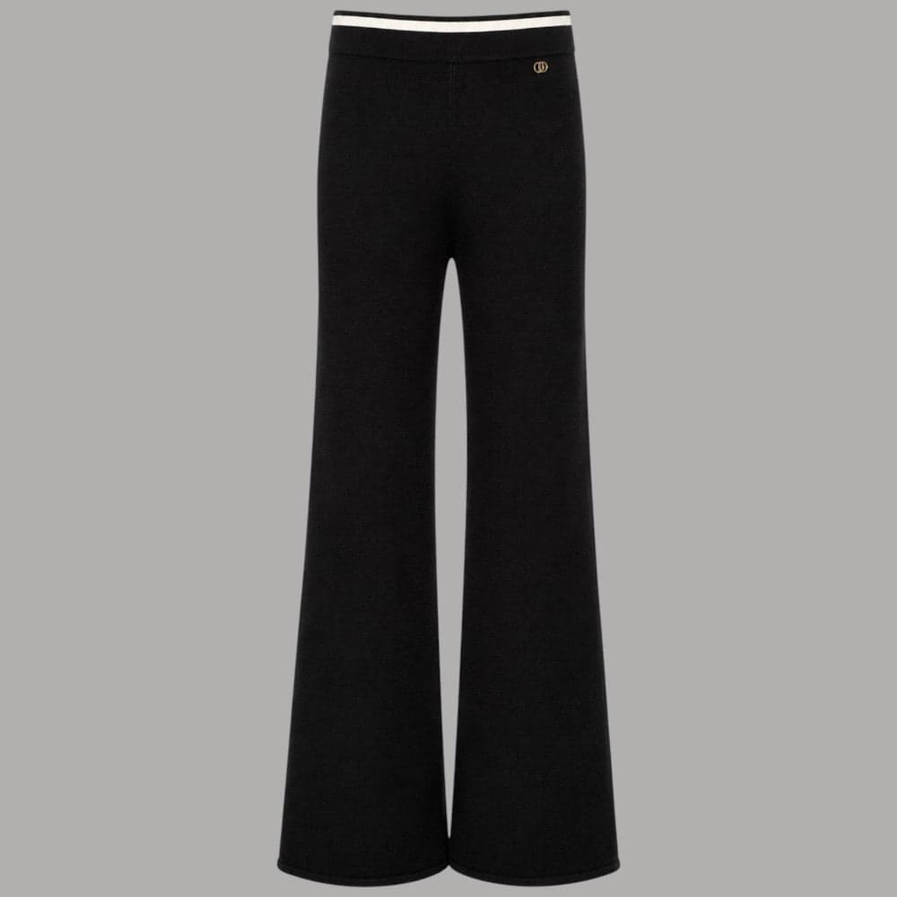 Pantaloni Liu Jo TF6190MS63L in maglia con cintone elastico in vita - 3