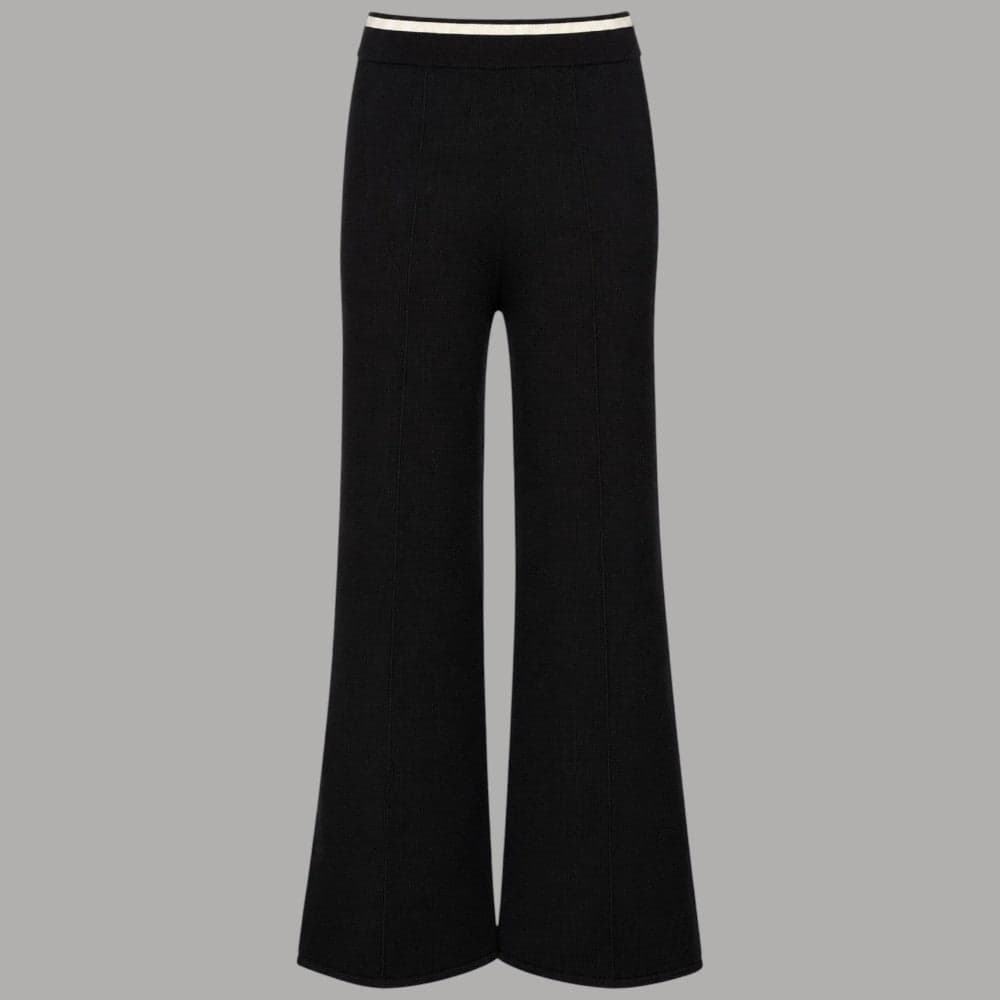 Pantaloni Liu Jo TF6190MS63L in maglia con cintone elastico in vita - 4