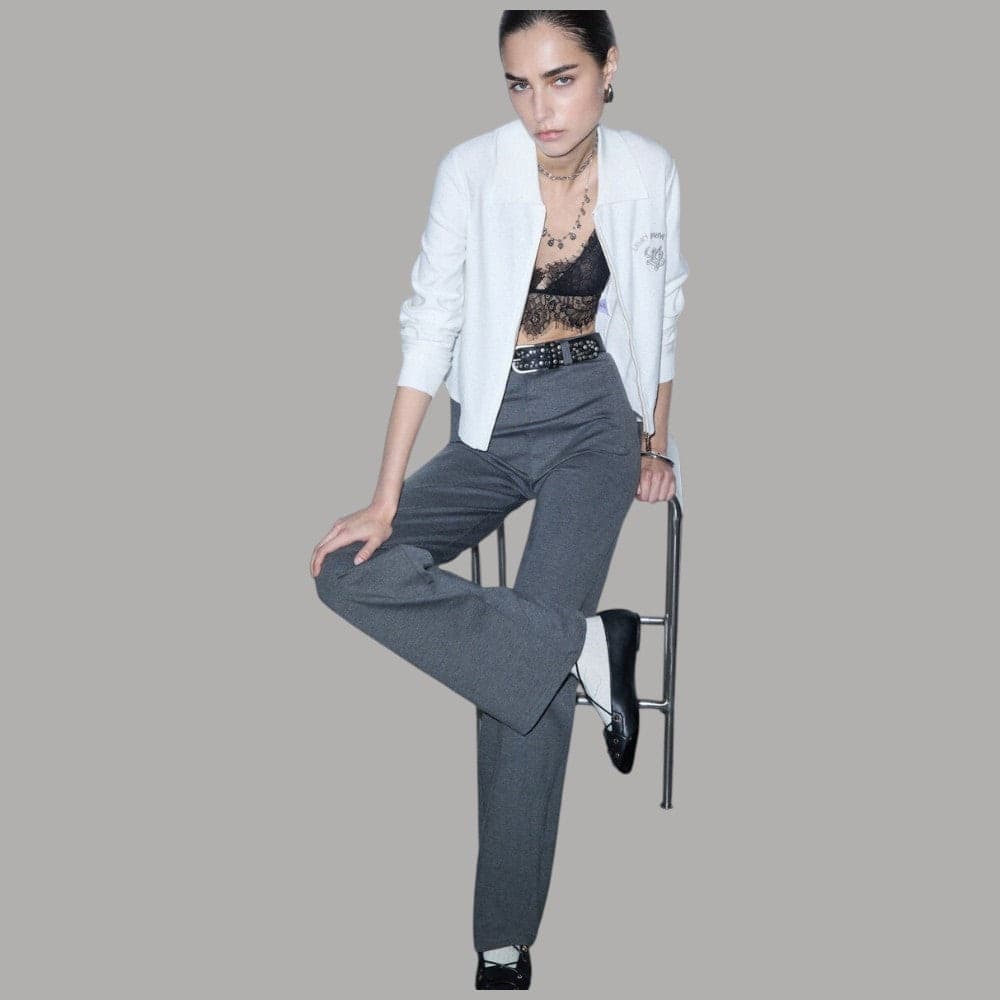 Pantaloni Liu Jo TF6019J3970 Regular Fit con logo posteriore - 4