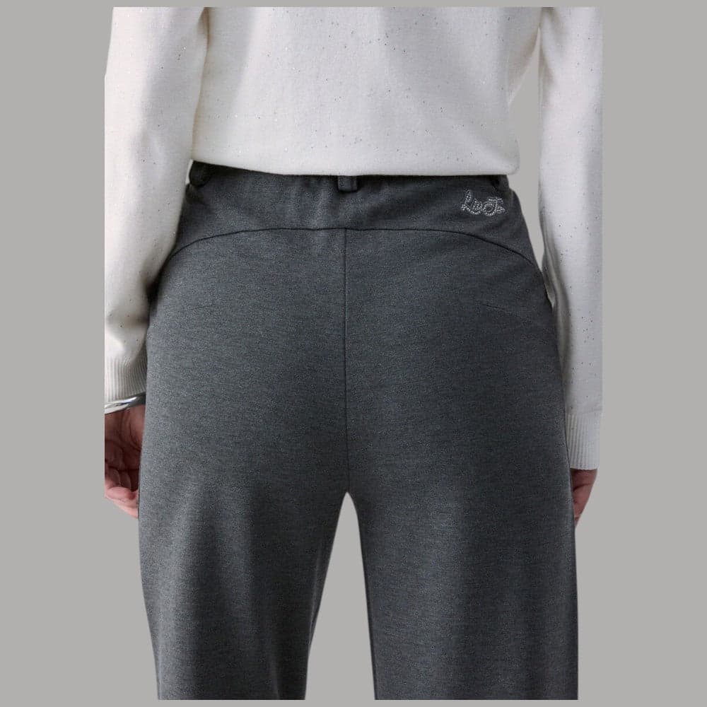 Pantaloni Liu Jo TF6019J3970 Regular Fit con logo posteriore - 5