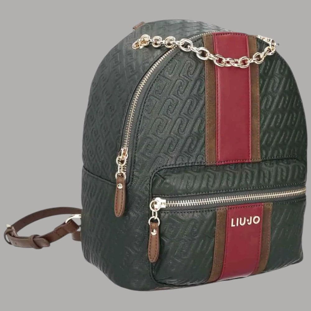 Zaino Liu Jo Ematite con logo monogram e tasca frontale - 2