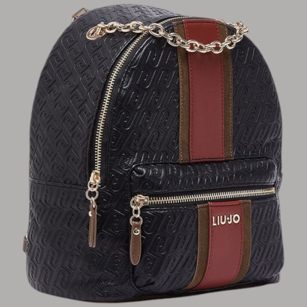 Zaino Liu Jo Ematite con logo monogram e tasca frontale - 7