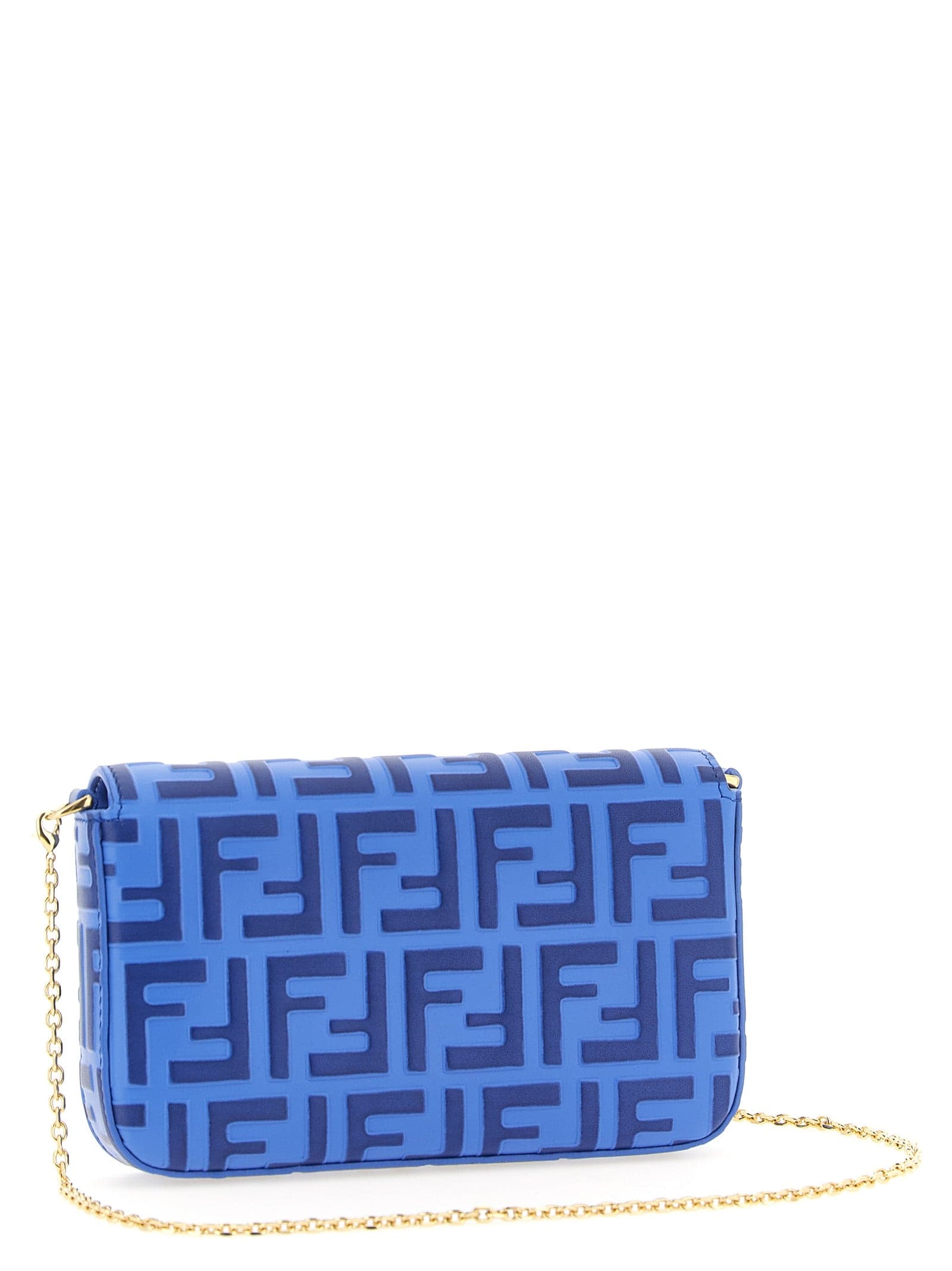 Fendi Blue Calfskin Cardholder - 2