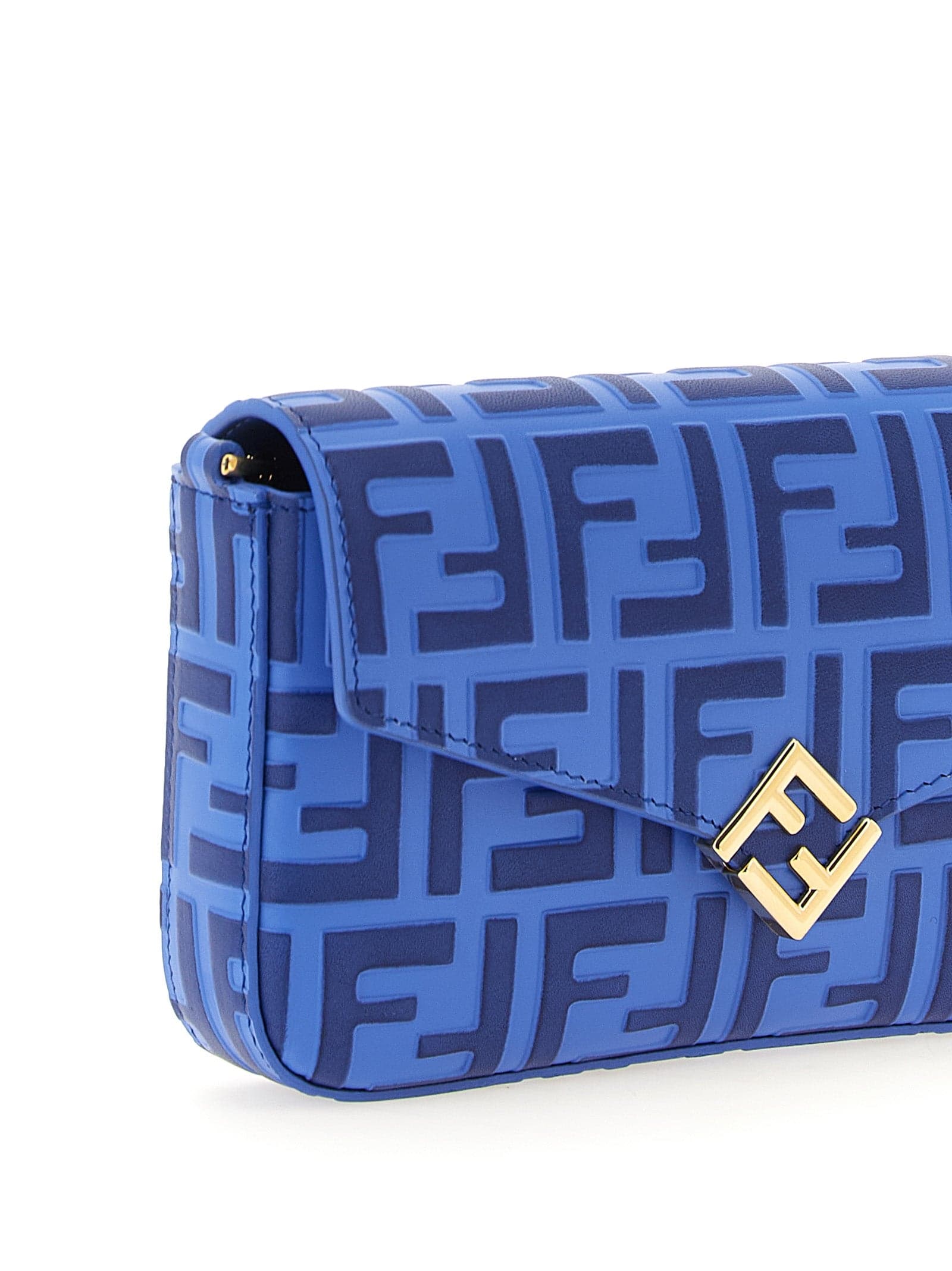 Fendi Blue Calfskin Cardholder - 3