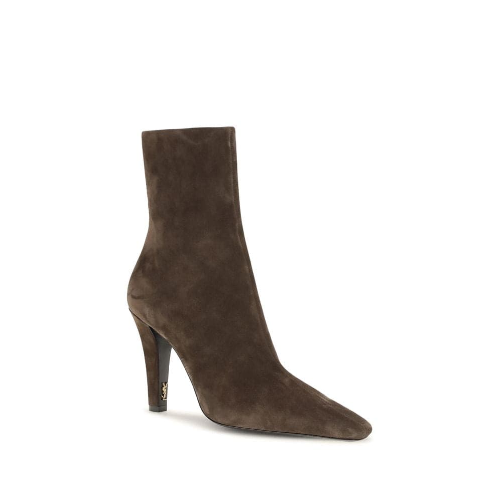 Saint Laurent Brown Calf Leather Bos Taurus Ankle Boots - 2