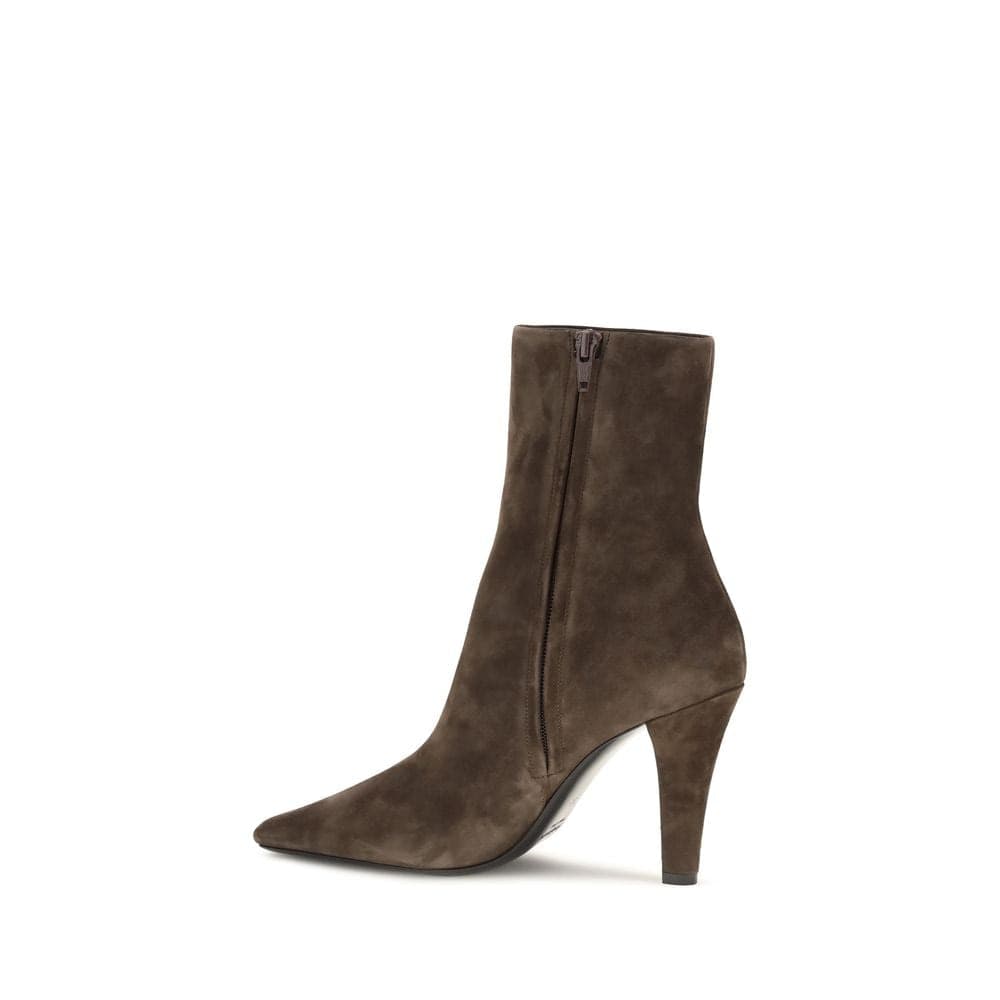 Saint Laurent Brown Calf Leather Bos Taurus Ankle Boots - 3