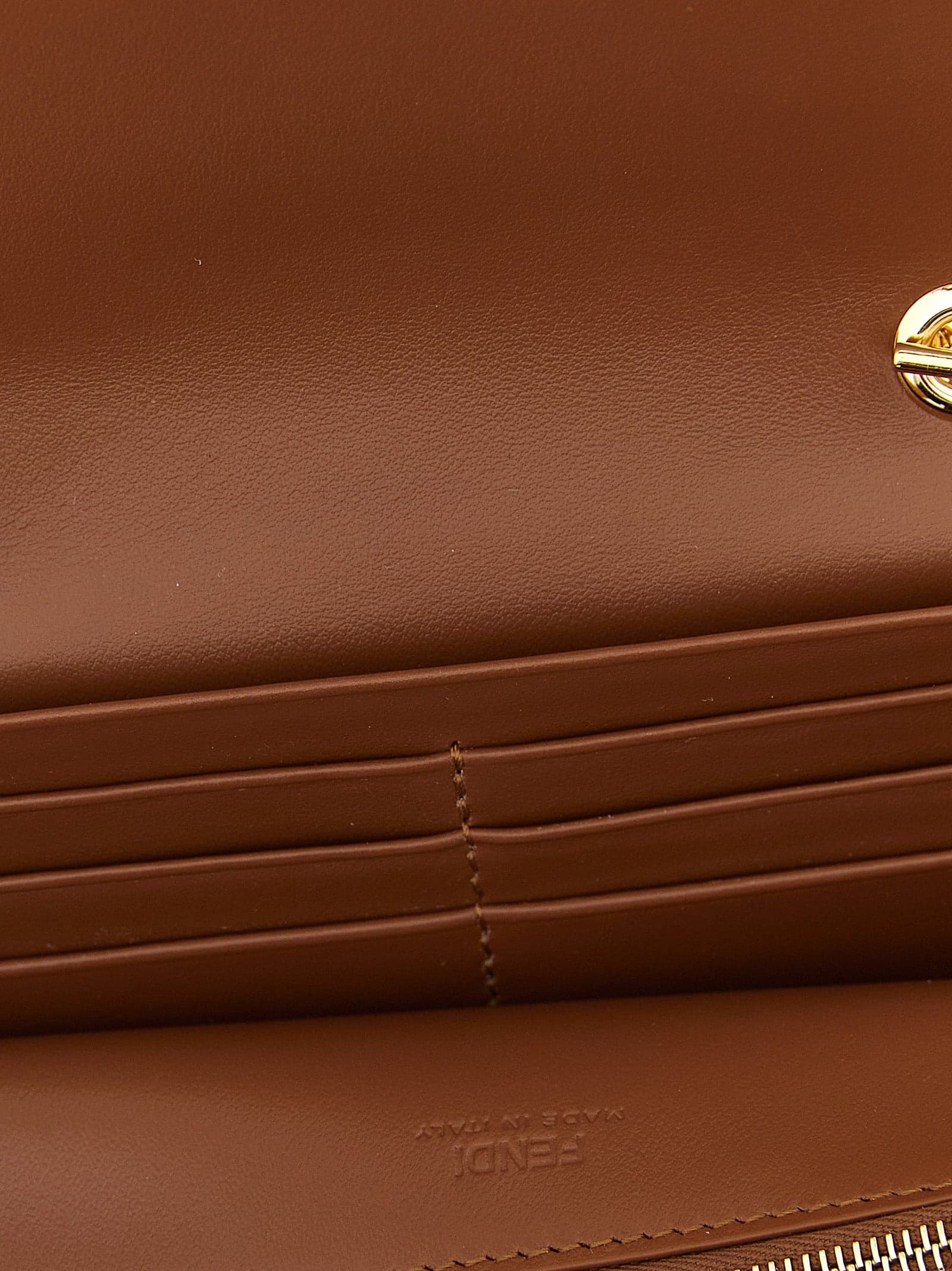 Fendi Brown Calfskin Cardholder - 4