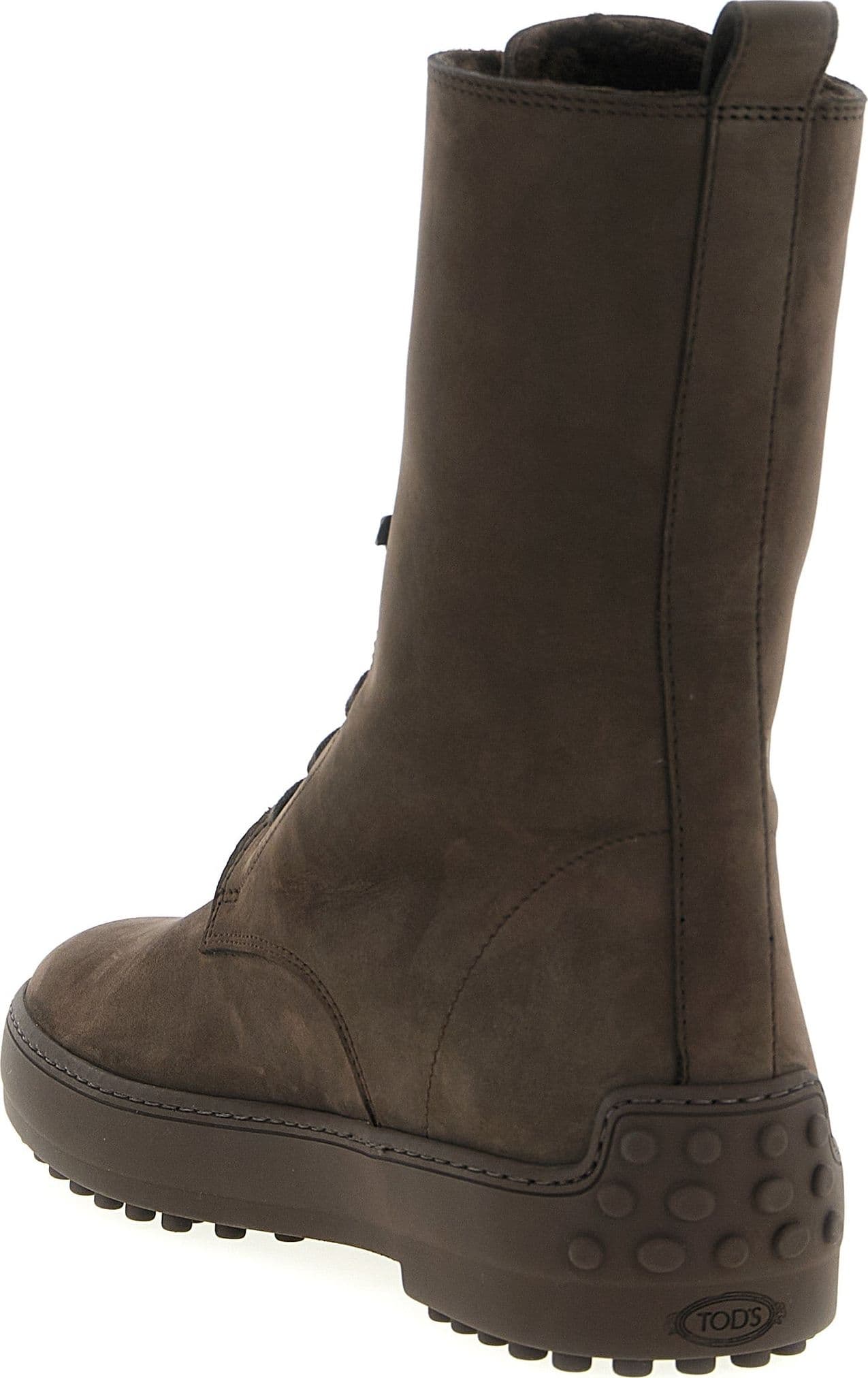 Tod's Brown Calfskin Ankle Boots - 3