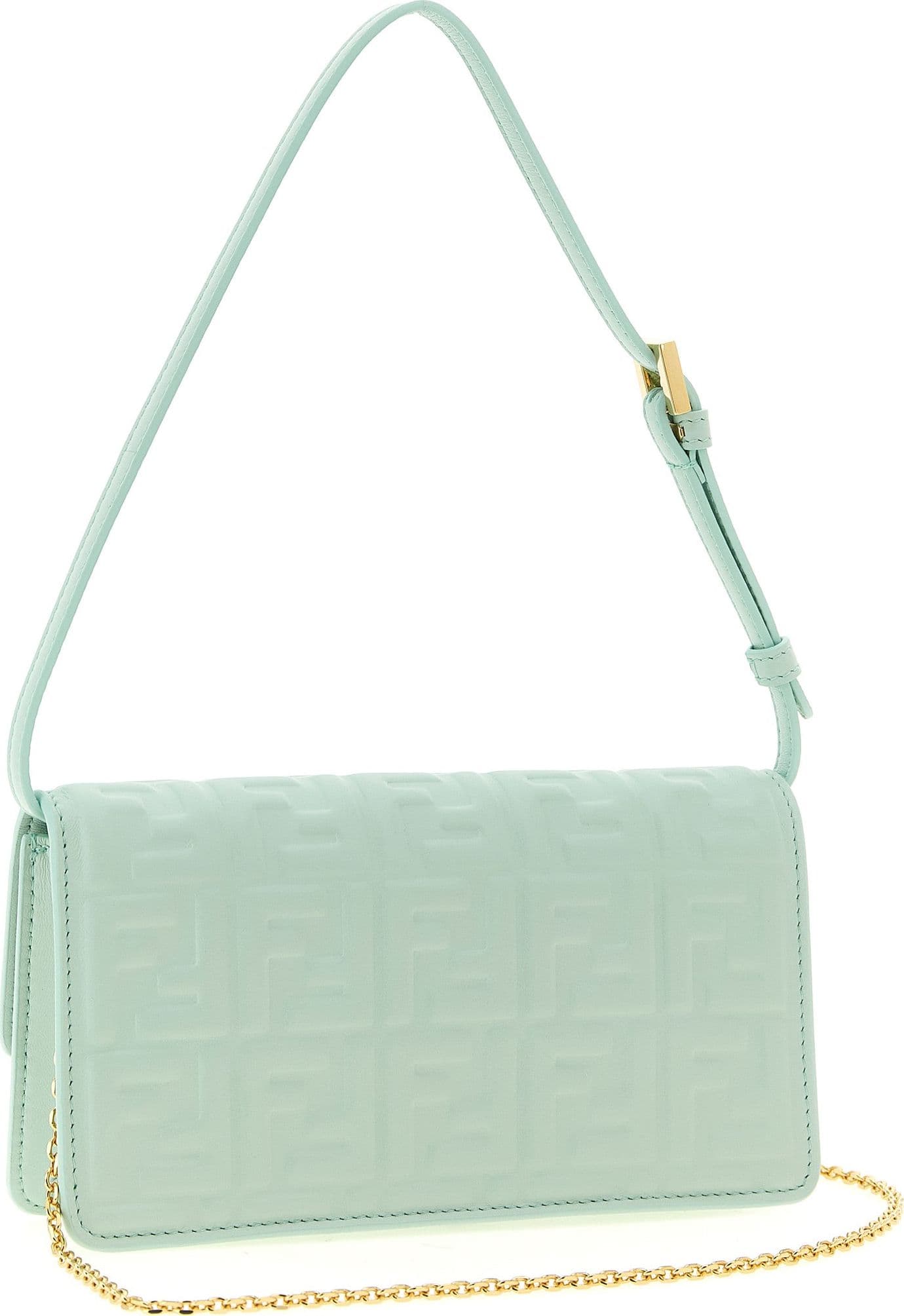Fendi Bicolor Lamb Leather Shoulder Bag - 2