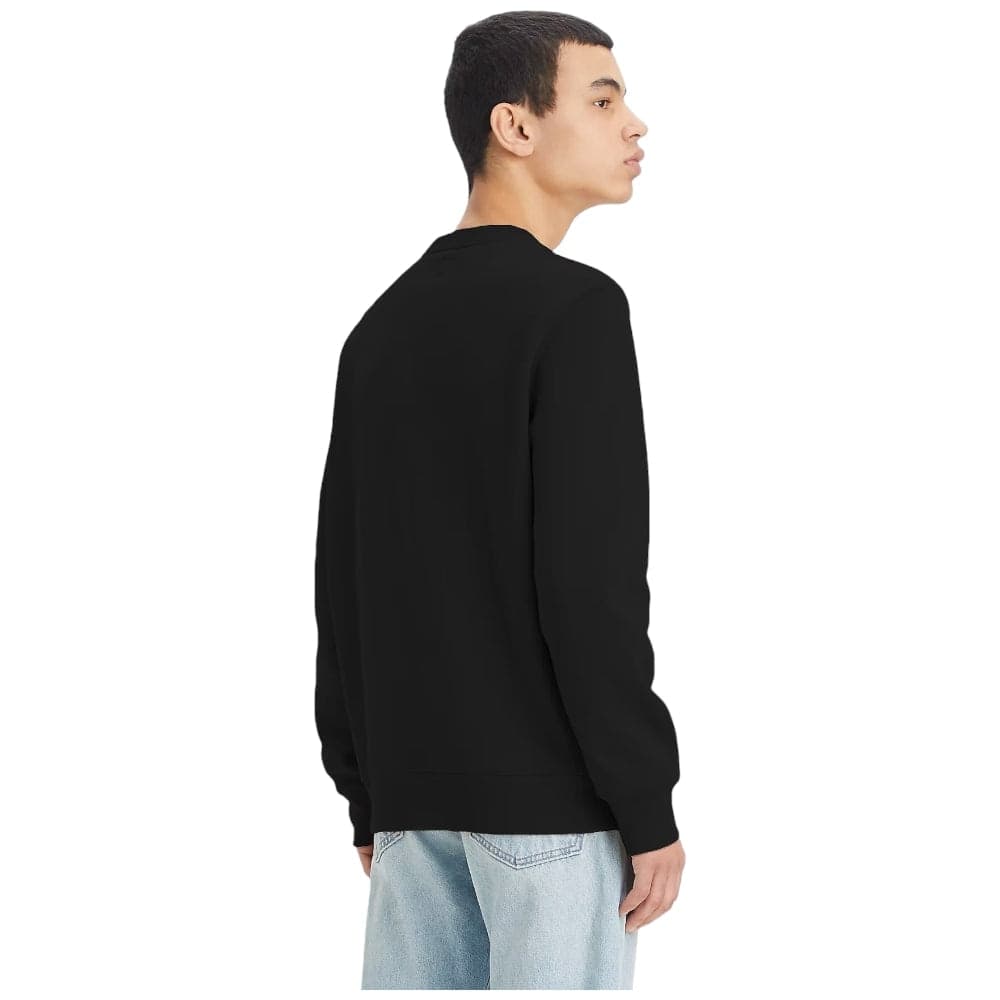 Levi's felpa nera logo piccolo 35909 0003 - 4
