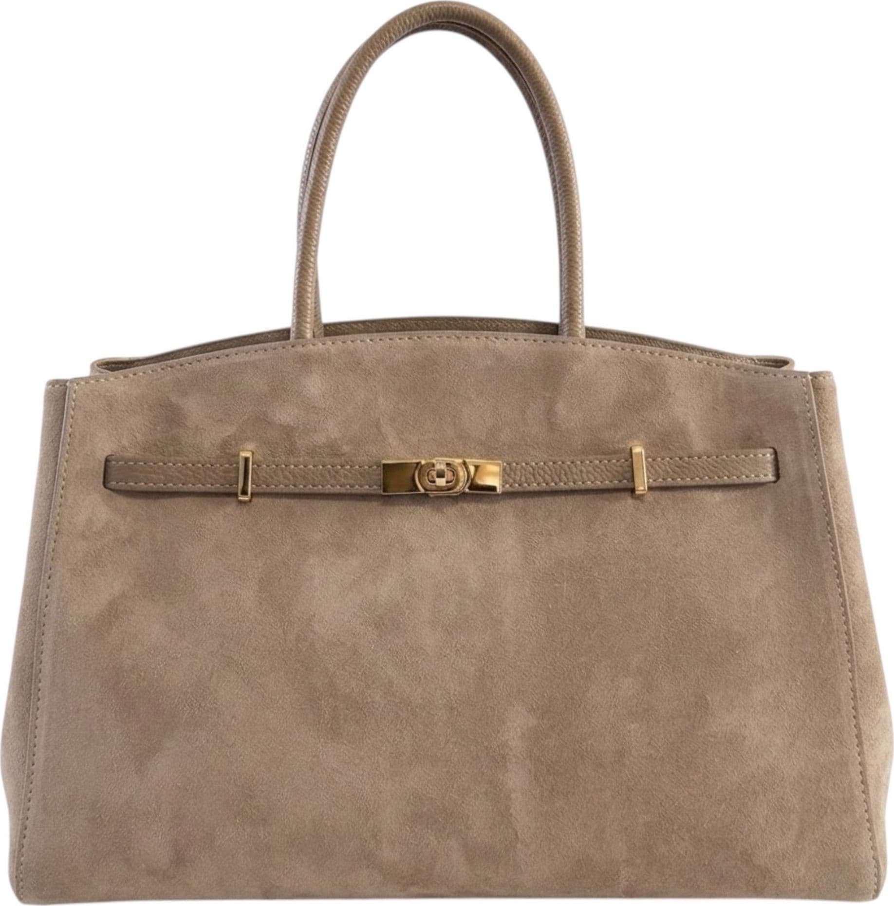 Modarno Borsa Grande in vera pelle Scamosciata Aura 40x17x26 cm - 11