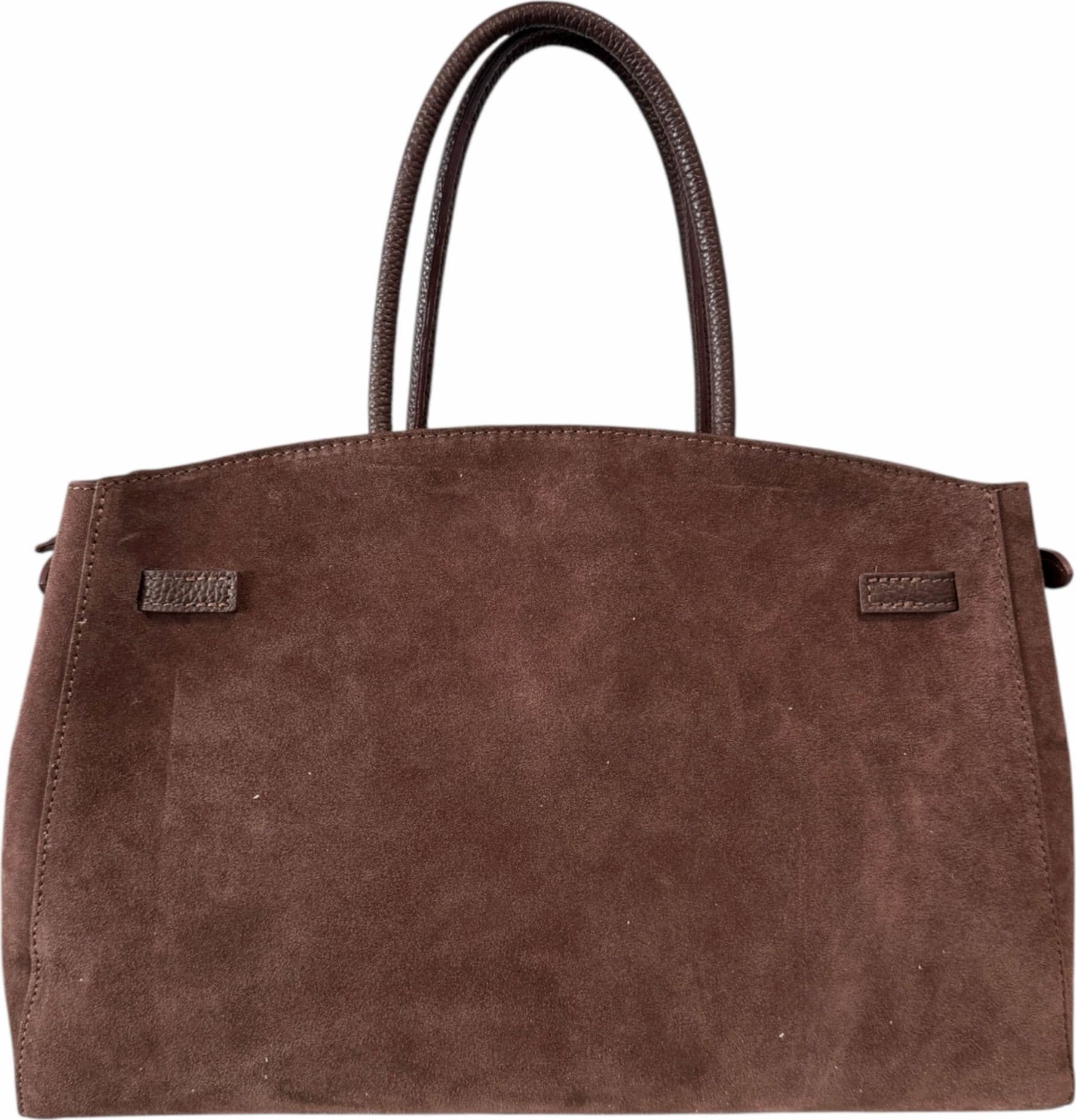Modarno Borsa Grande in vera pelle Scamosciata Aura 40x17x26 cm - 3