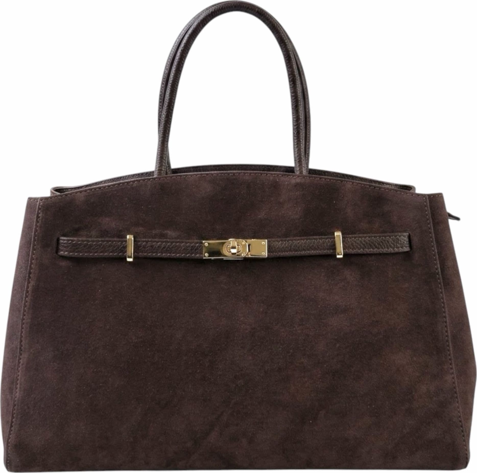 Modarno Borsa Grande in vera pelle Scamosciata Aura 40x17x26 cm - 8