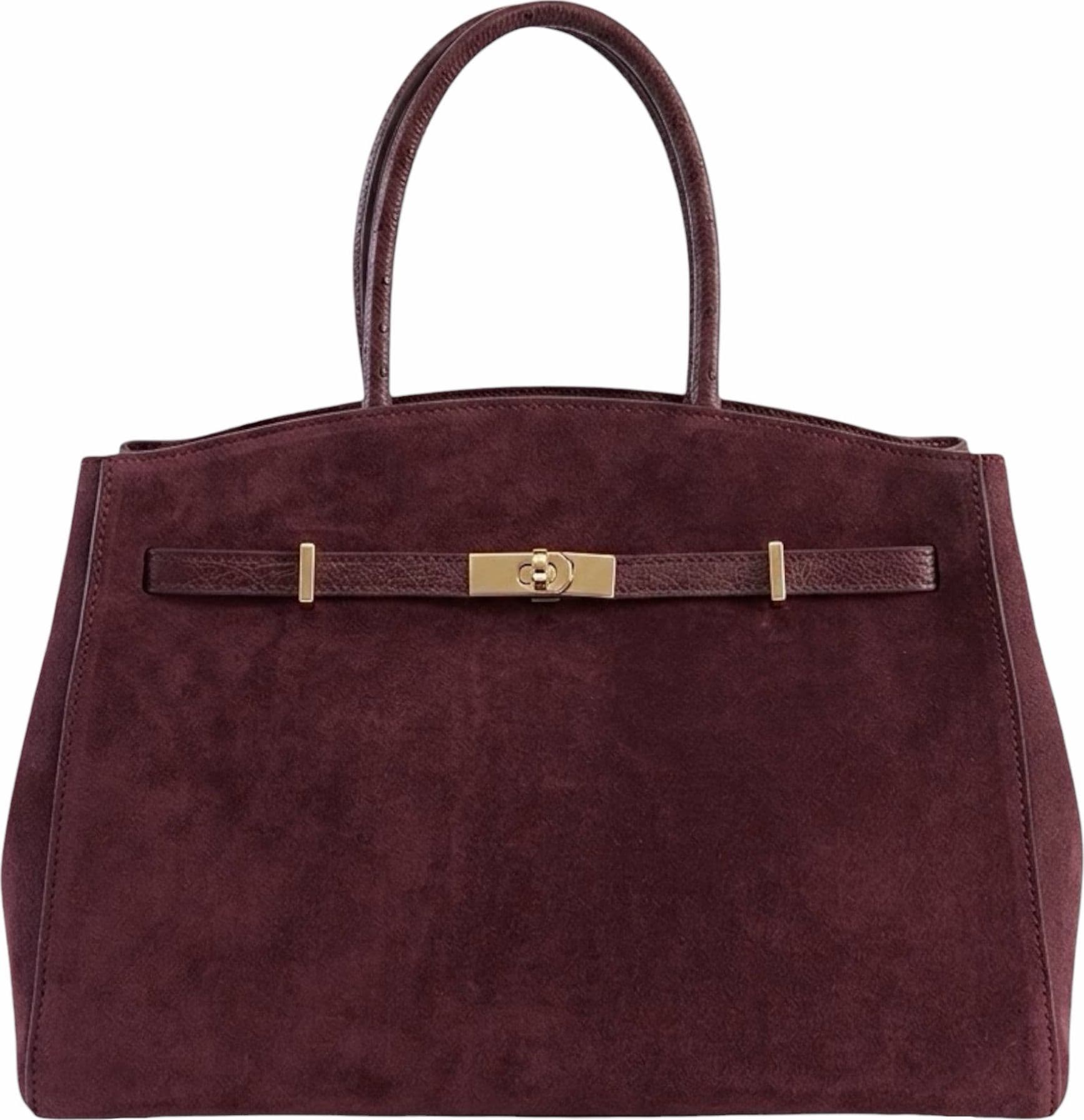 Modarno Borsa Grande in vera pelle Scamosciata Aura 40x17x26 cm - 9
