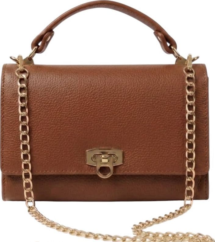 Modarno Borsetta donna a tracolla Livia in vera pelle 23x8x16 cm - 9
