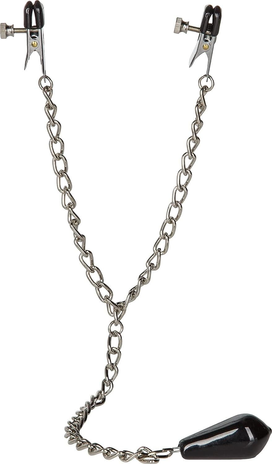 Pinzette Capezzoli Peso,  Regolabili BDSM Nipple Clamps Catena Fetish bondage - 2
