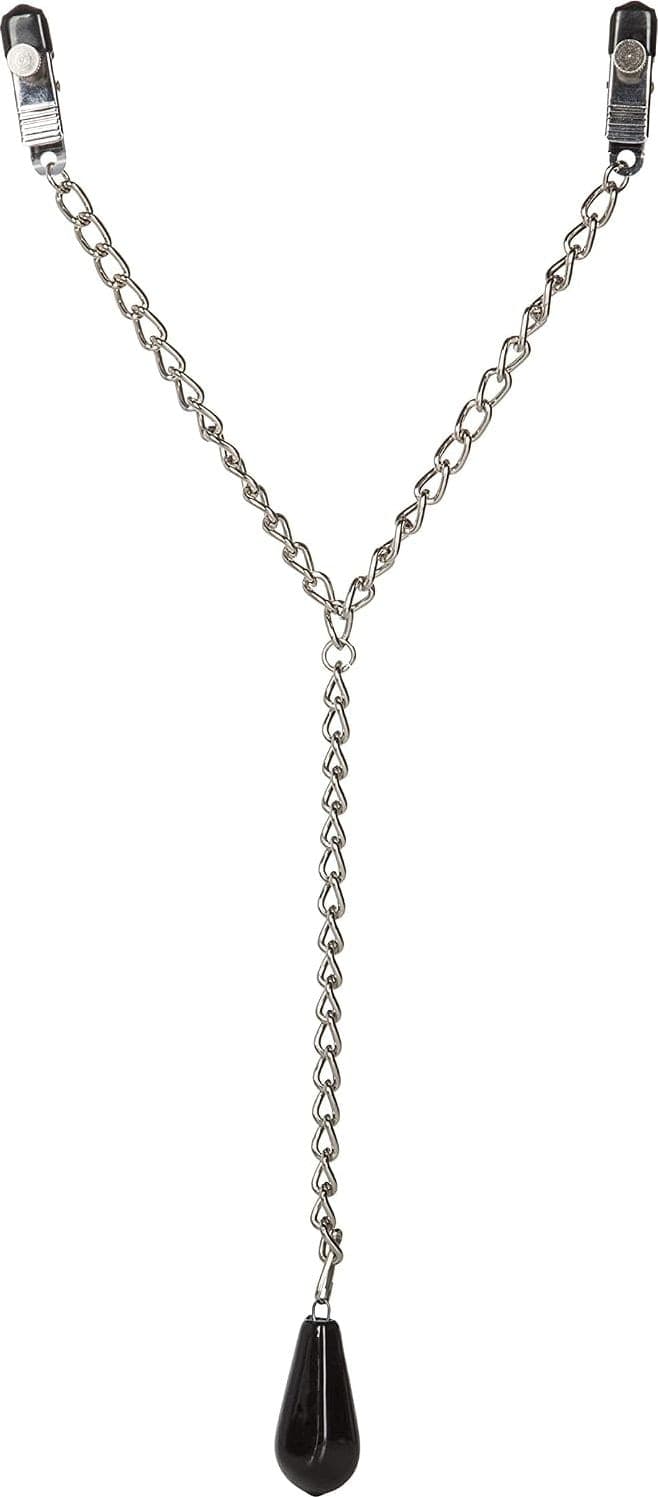 Pinzette Capezzoli Peso,  Regolabili BDSM Nipple Clamps Catena Fetish bondage - 3