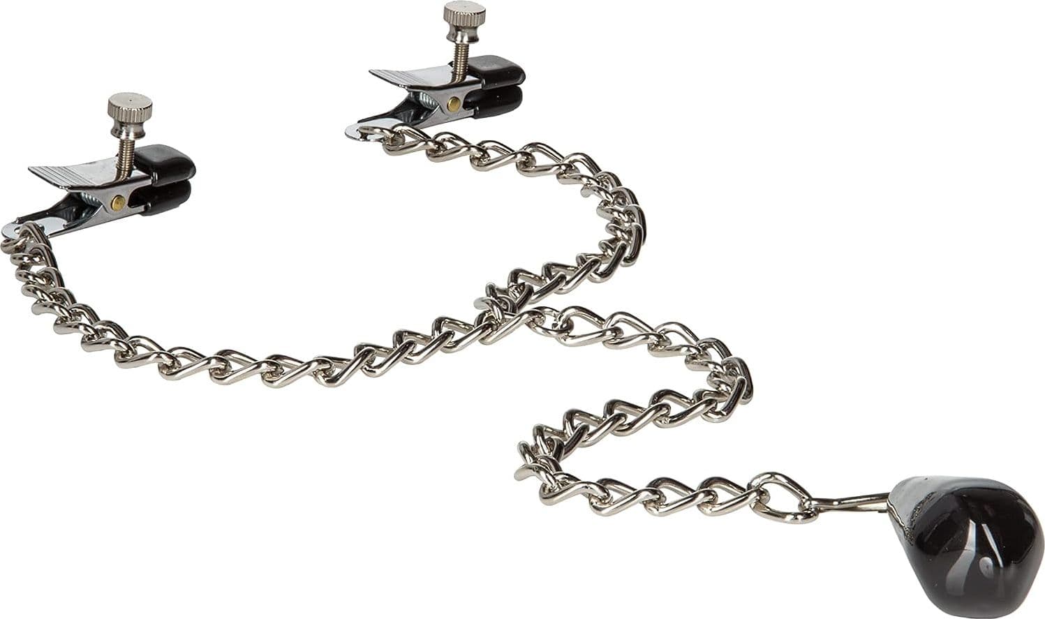 Pinzette Capezzoli Peso,  Regolabili BDSM Nipple Clamps Catena Fetish bondage - 4