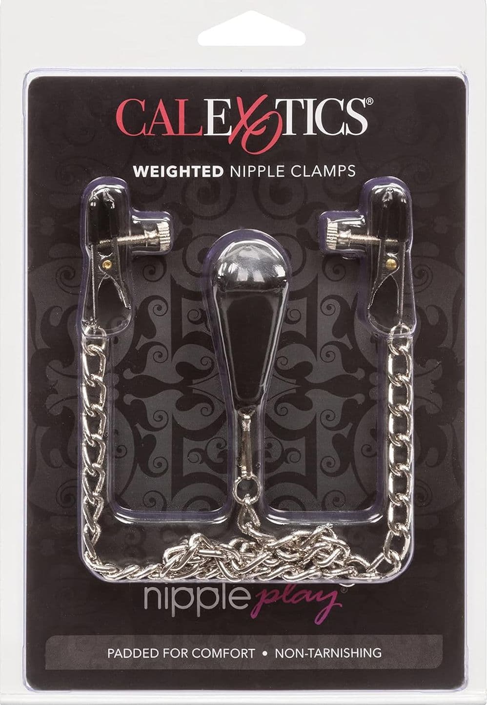 Pinzette Capezzoli Peso,  Regolabili BDSM Nipple Clamps Catena Fetish bondage - 5