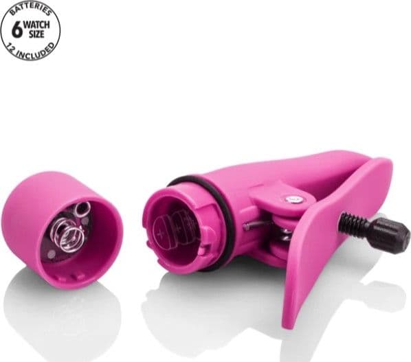 Pinzette Capezzoli vibranti rosa BDSM Nipple Clamps Fetish bondage Calexotics - 5