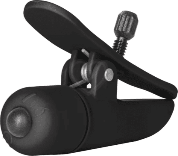 Pinzette Capezzoli vibranti nere BDSM Nipple Clamps Fetish bondage Calexotics - 3
