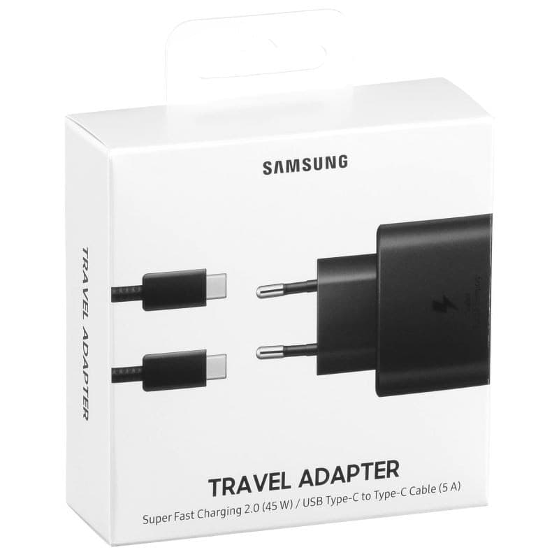 caricabatteria originale samsung 45 watt completo di cavo usb-c - 2