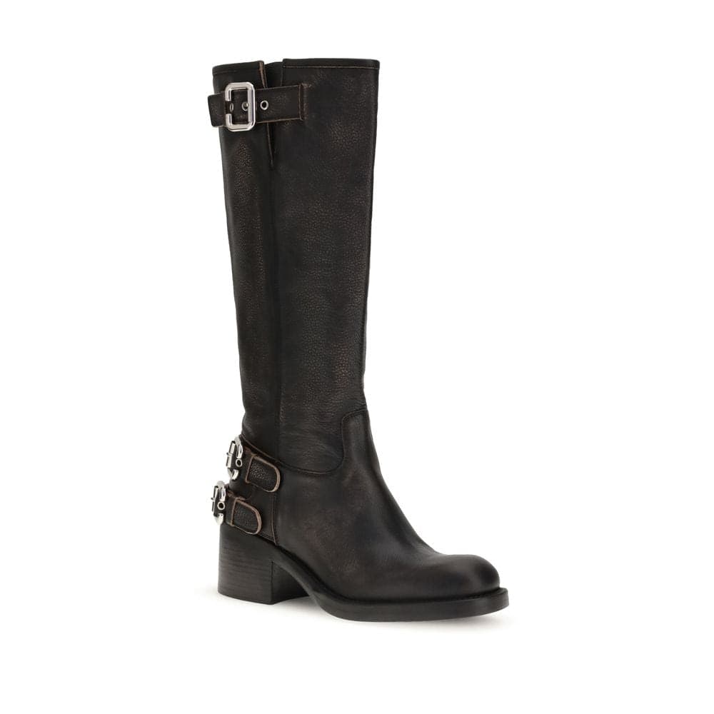 Chloé Black Calf Leather Bos Taurus Ankle Boots - 2