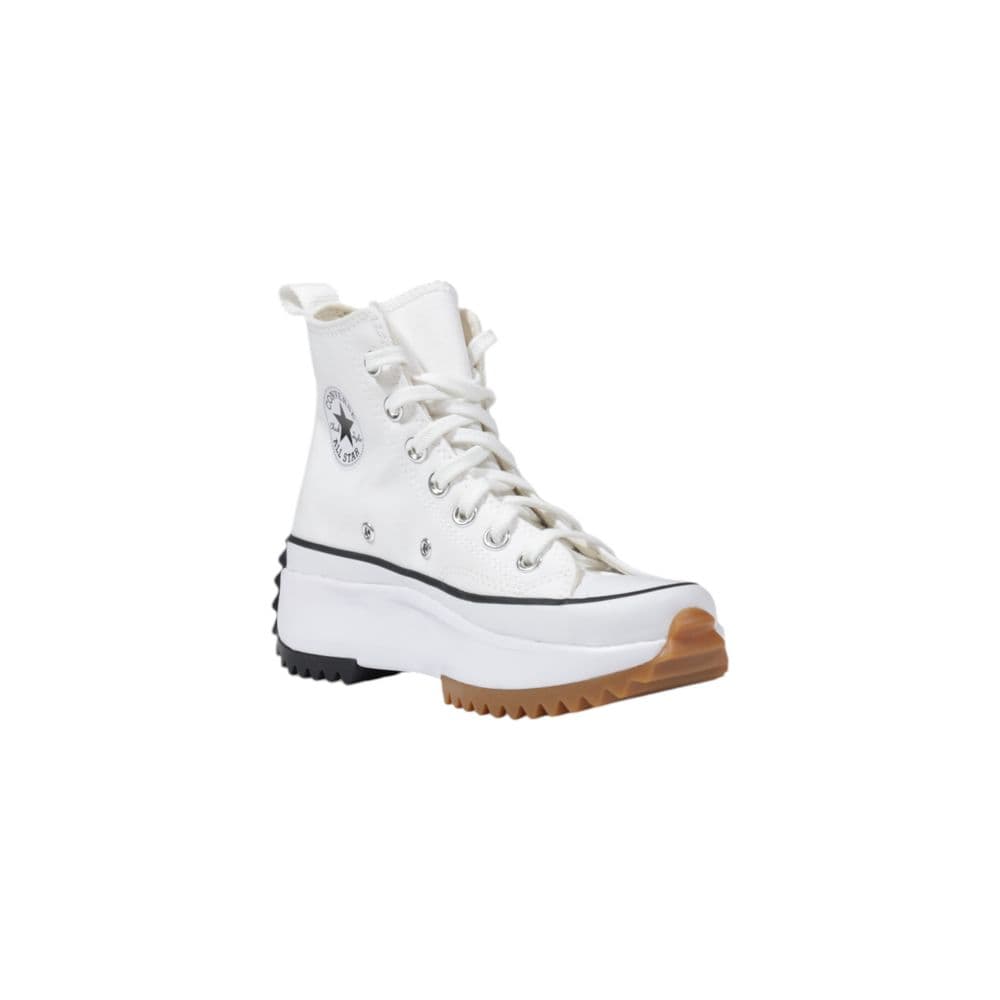 Converse White Fabric High Top Sneakers - 2