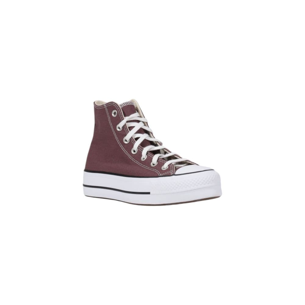 Converse Purple Fabric Platform Sneakers - 2