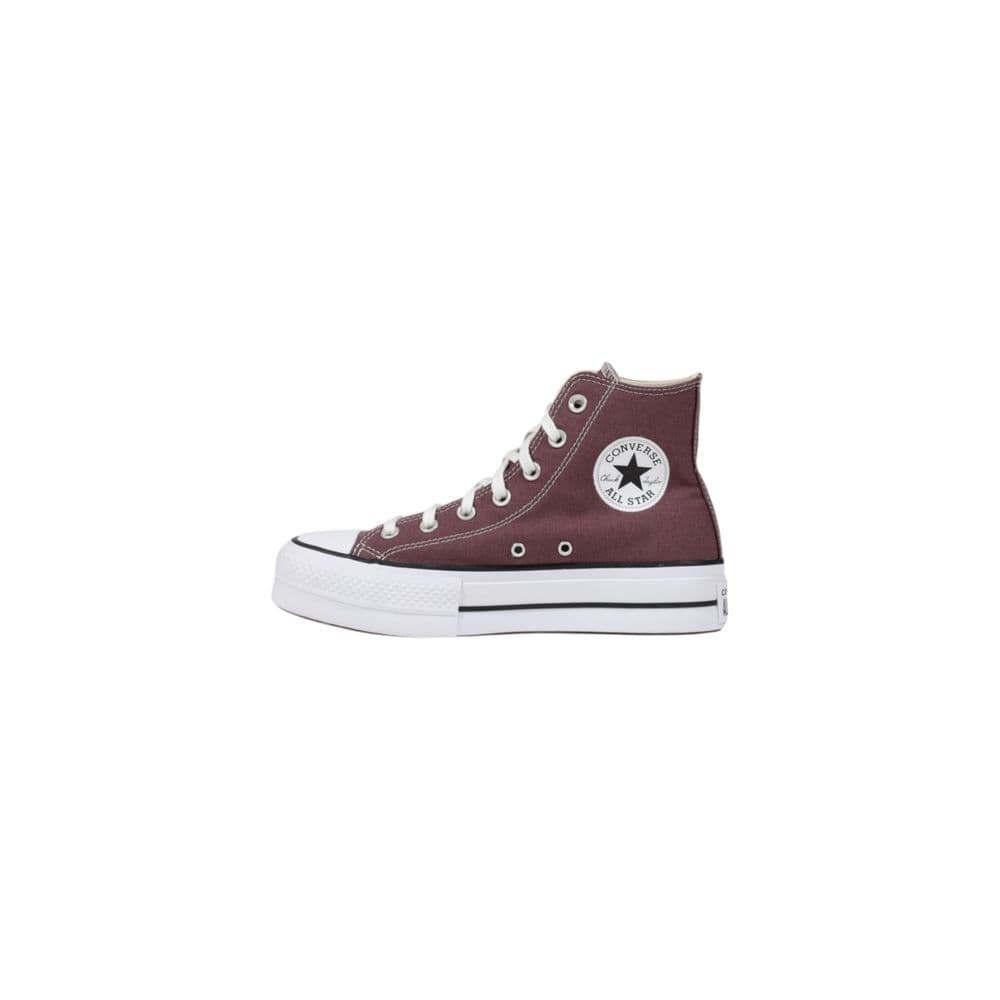 Converse Purple Fabric Platform Sneakers - 3