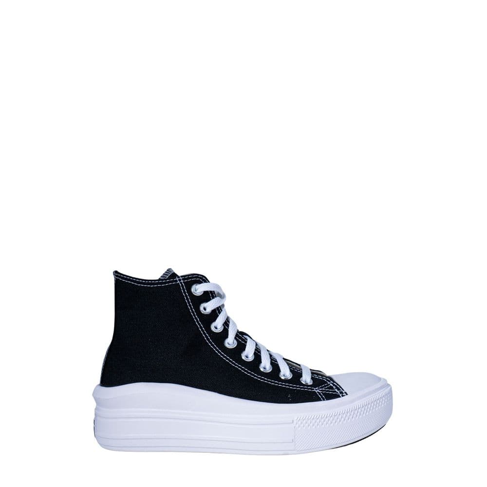 Converse Black Cotton Platform Sneakers - 2