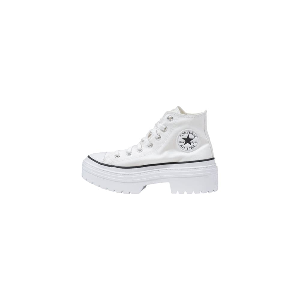 Converse White Fabric Chunky Sneakers - 3