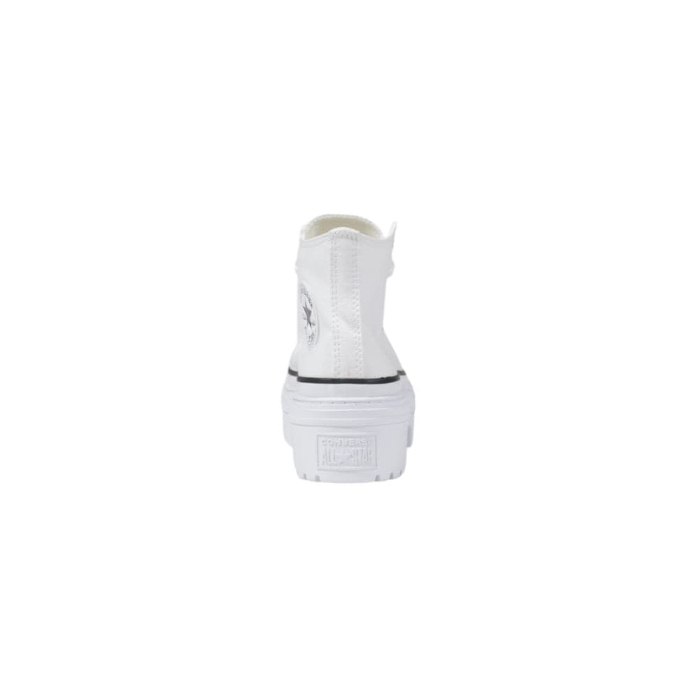 Converse White Fabric Chunky Sneakers - 4