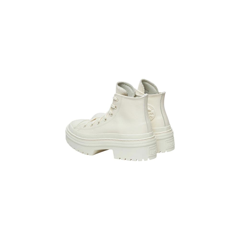 Converse White Recycled Leather High Heel Pumps - 3