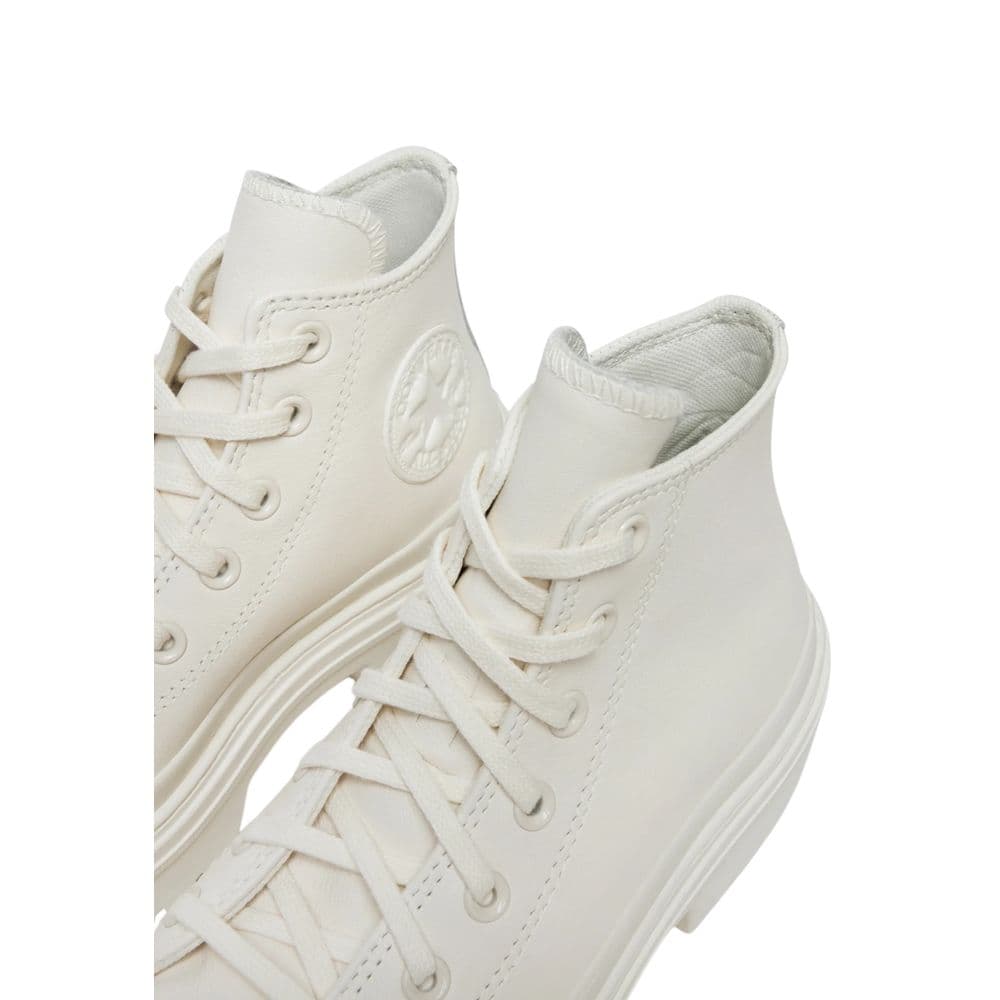 Converse White Recycled Leather High Heel Pumps - 4