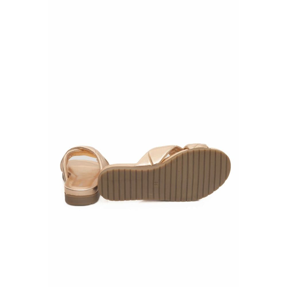 Cerruti 1881 Beige Lambskin Women Sandal - 4