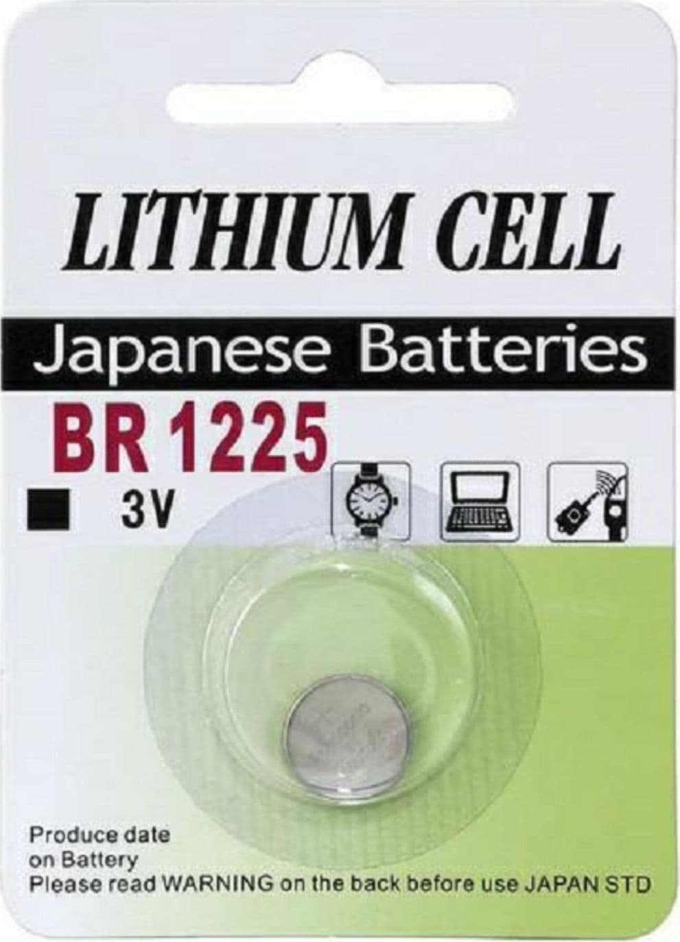 EcoPrice Batteria LITHIUM CELL BATTERY BR1225 - 3V
