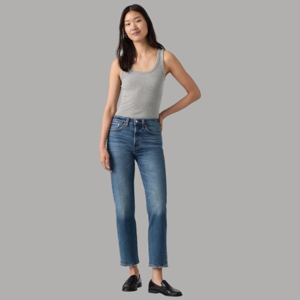 Jeans Levi's Wedgie Fit donna vita alta gamba dritta - 2