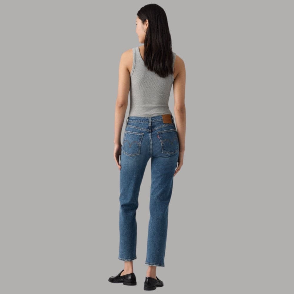 Jeans Levi's Wedgie Fit donna vita alta gamba dritta - 3