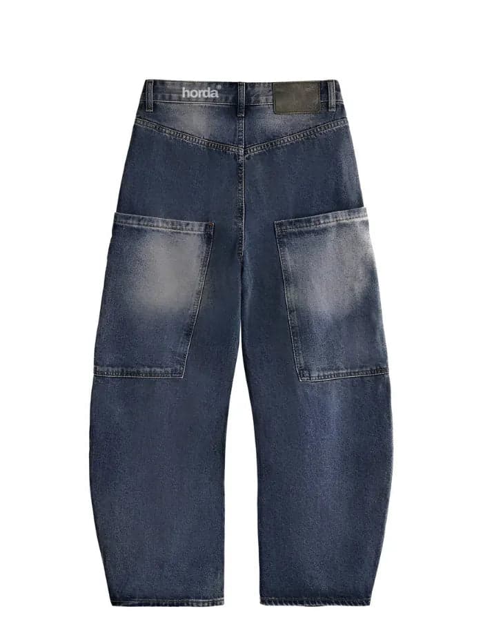 Jeans Balloon Lavaggio Acido 100% Cotone – Fit Wide Leg Carpenter - 2