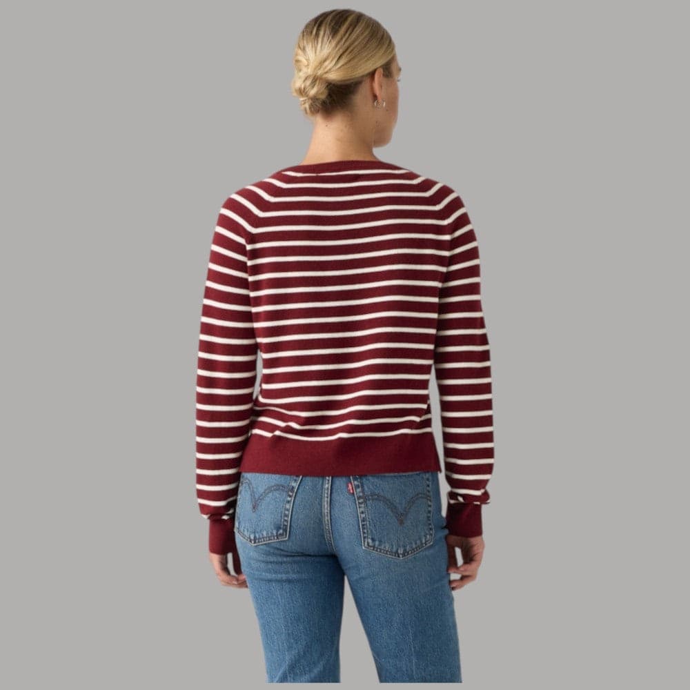 Pullover Levi's 0046F0011 scollo a V con motivo a righe - 3