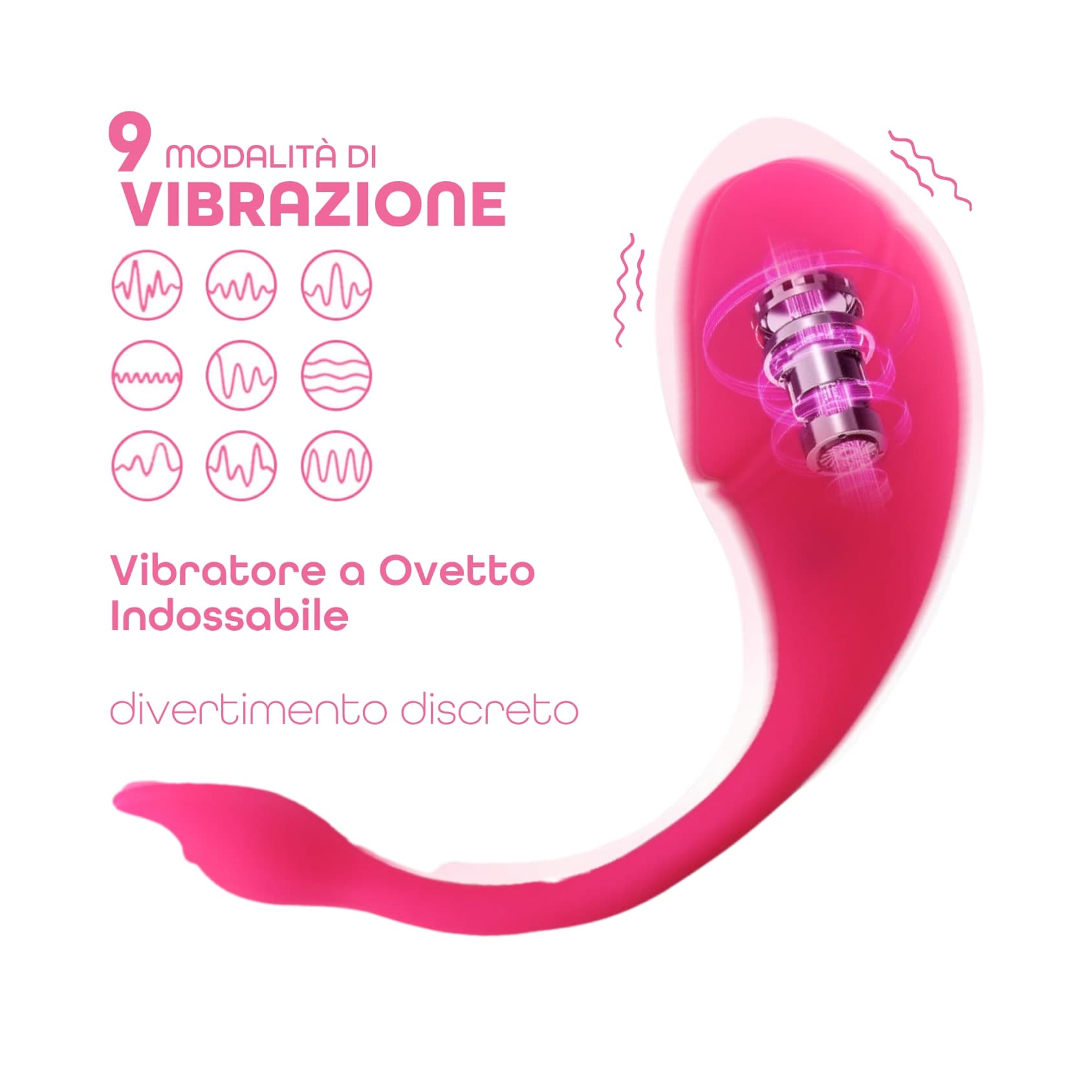 Ovetto Vibrante Donna Con Telecomando A Distanza App Sex Toys Giochi Per Coppie† - 3