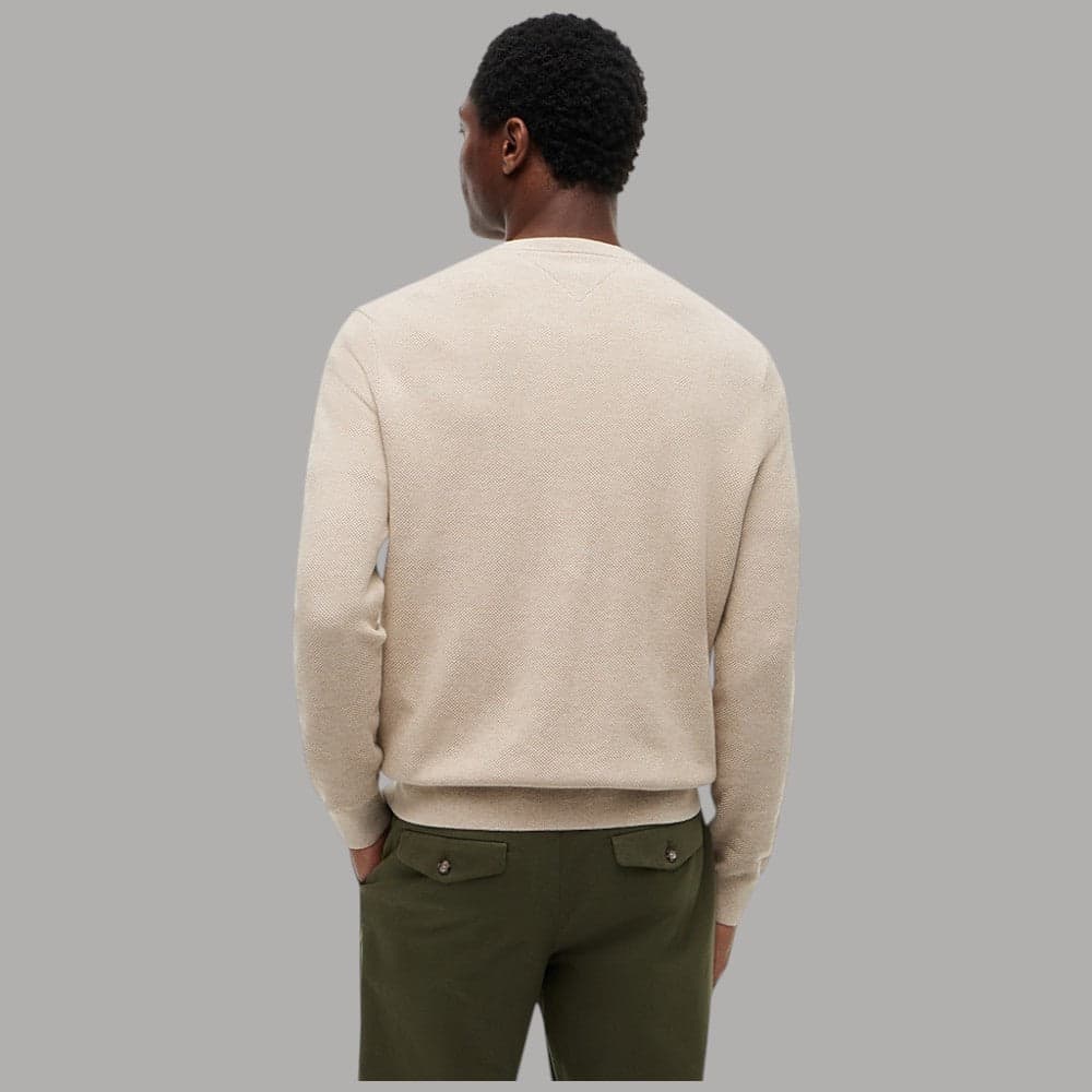 Pullover Tommy Hilfiger MW0MW36347 in cotone pettinato girocollo - 3