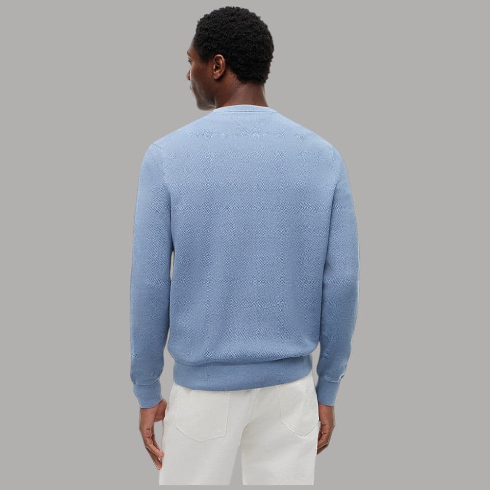 Pullover Tommy Hilfiger MW0MW36347 in cotone pettinato girocollo - 8
