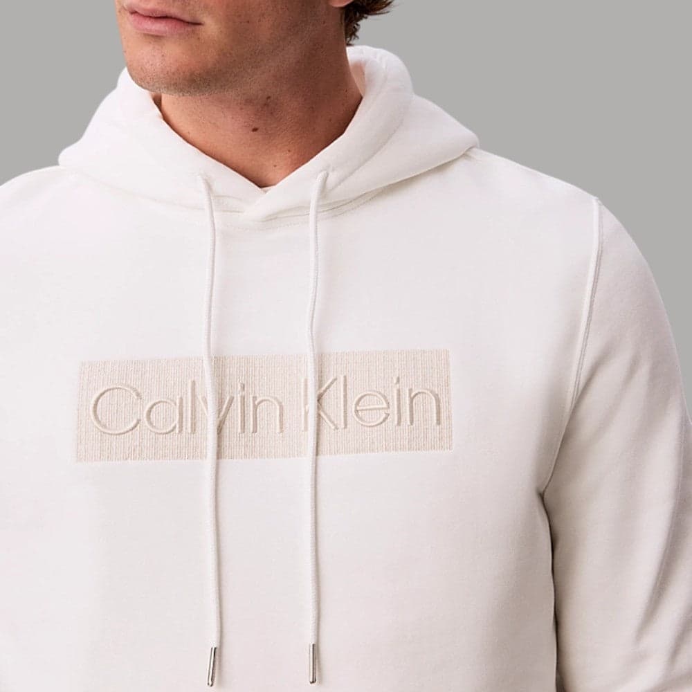 Felpa con cappuccio Calvin Klein LV04LH227 con logo frontale e tasca marsupio - 2