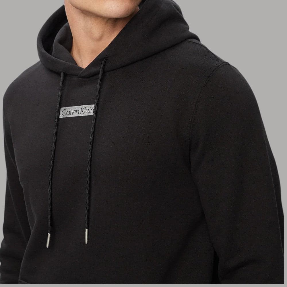 Felpa cappuccio Calvin Klein LV04RG276G con logo centrale - 6