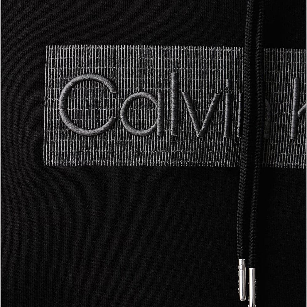 Felpa Calvin Klein con cappuccio e stampa logo frontale - 3