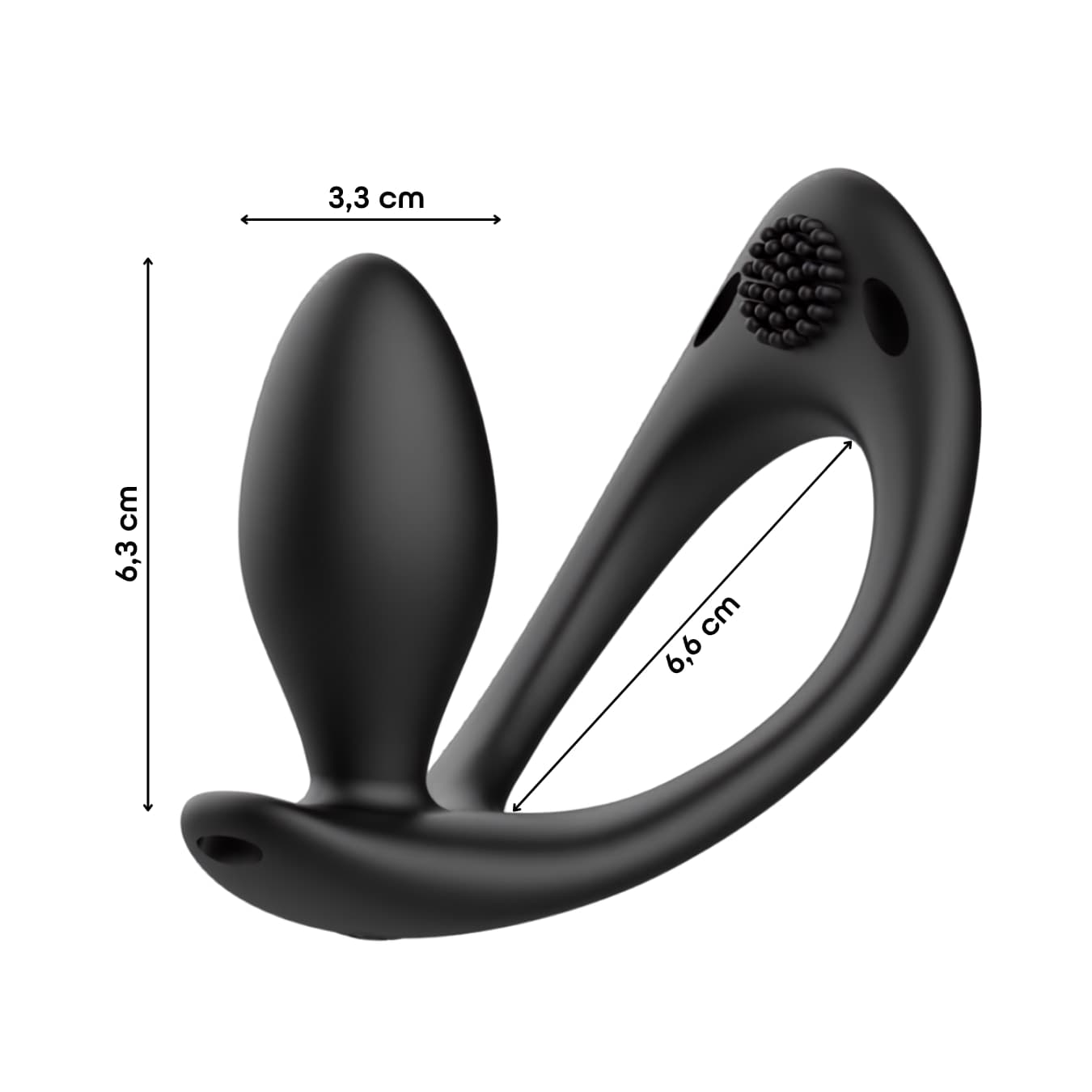 Plug Anale Vibrante Indossabile con Telecomando Vibratore Stimolatore Clitoride - 5