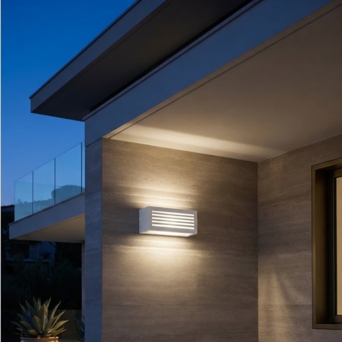 Applique moderno Gea Led GARO GES313 E27 LED IP54 alluminio - 2