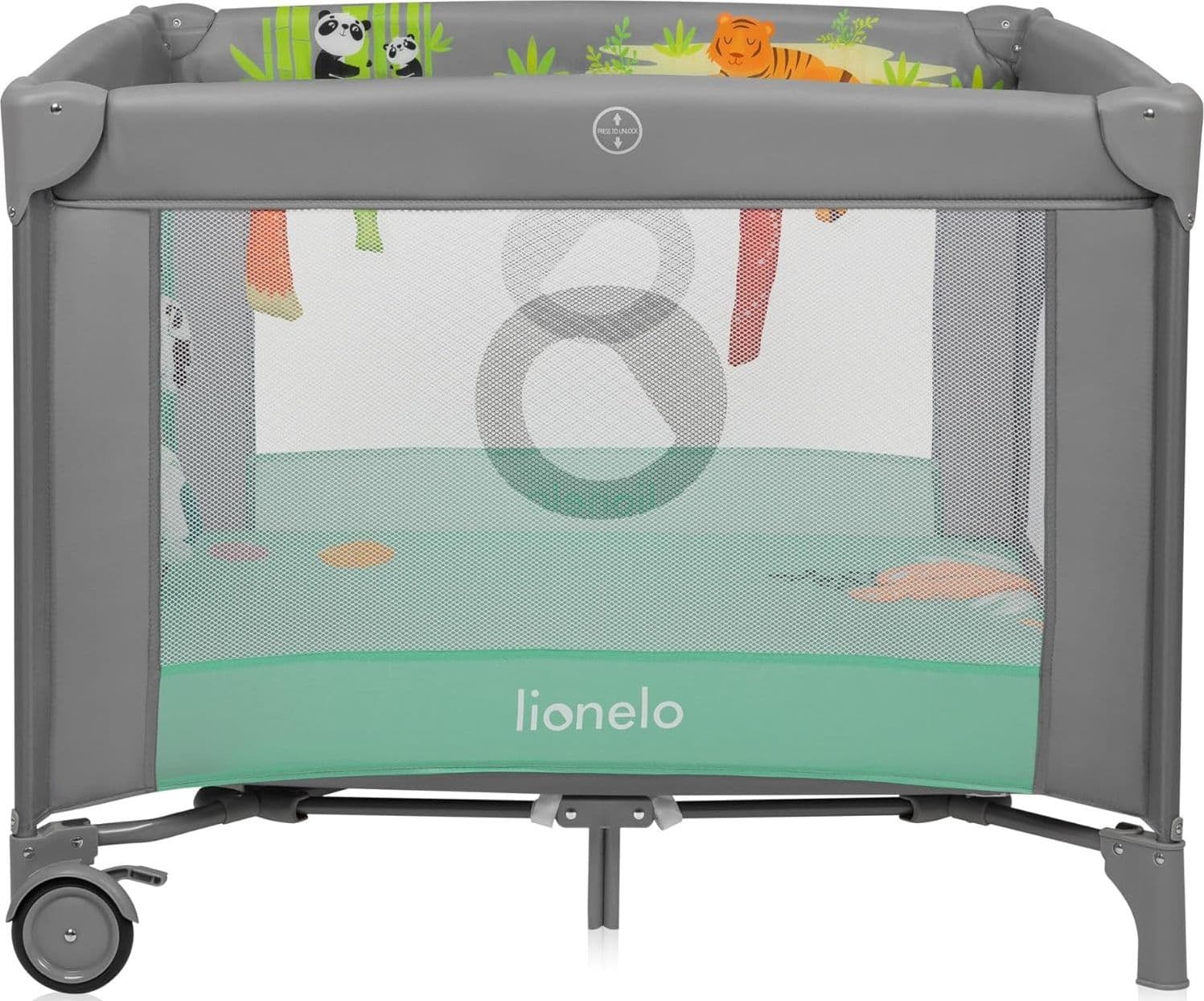 Lionelo - Box bambini pieghevole Lene 3in1 - 100x100cm - 8